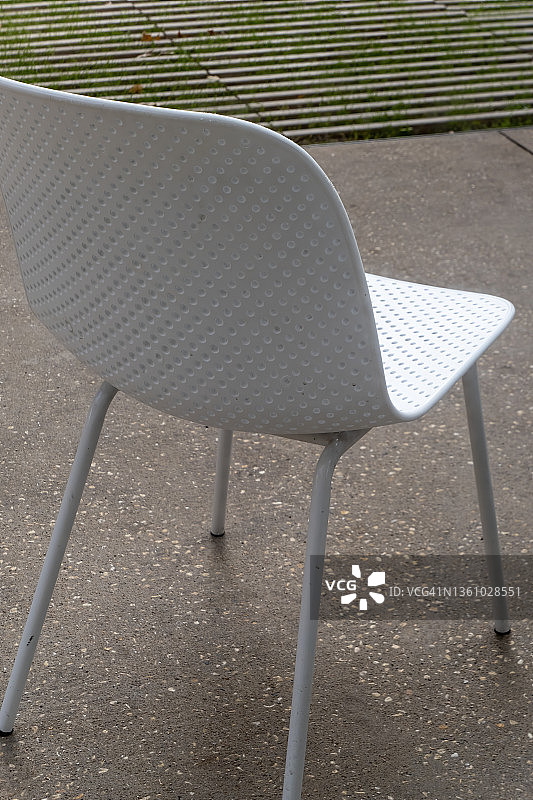 白色椅子特写图片素材