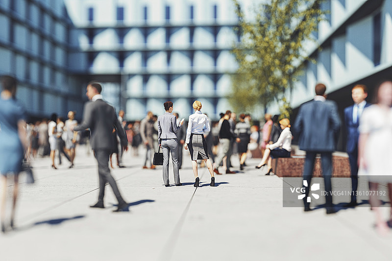 办公园区商务人士图片素材