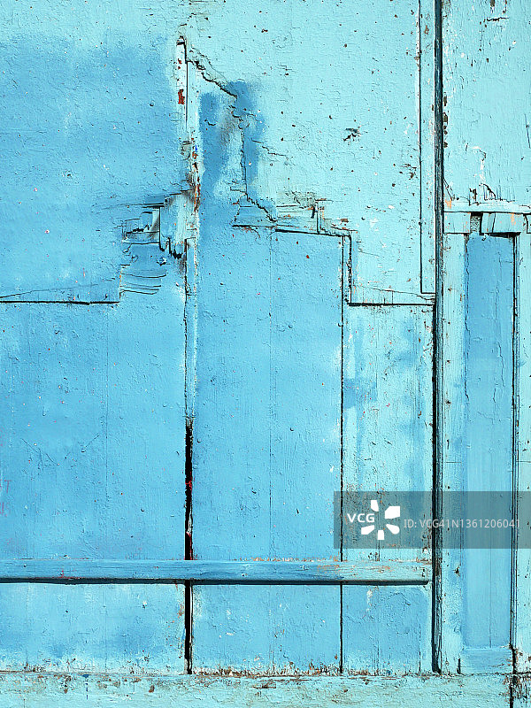 巴黎的蓝色风化纹理木板图片素材