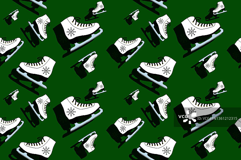 女士溜冰鞋：冬季运动与冰上竞技概念图片素材