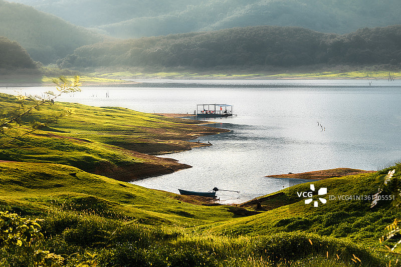 湖边背景图片素材