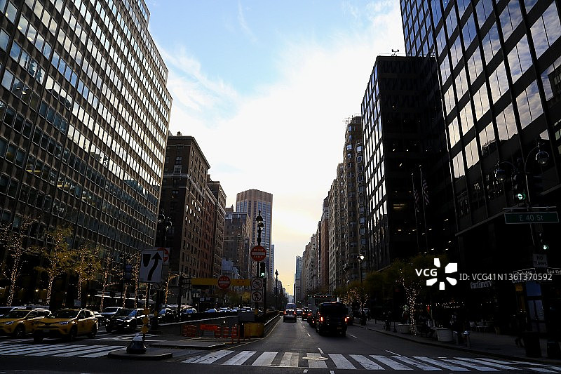 纽约市的办公大楼图片素材