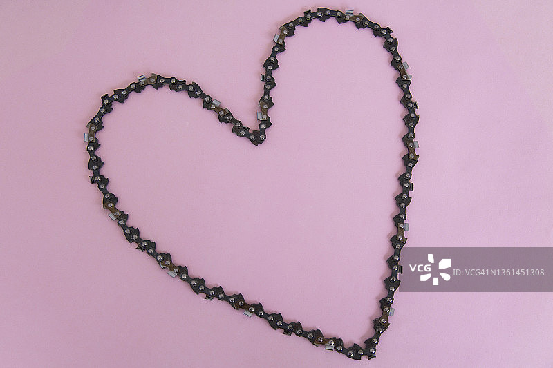 链条心形图片素材