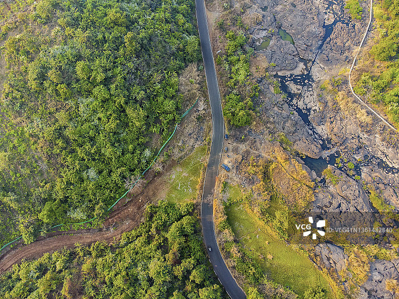 拉加德马哈拉施特拉邦农村潘韦尔的航拍照片图片素材