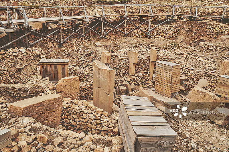 哥贝克力石阵考古研究区图片素材