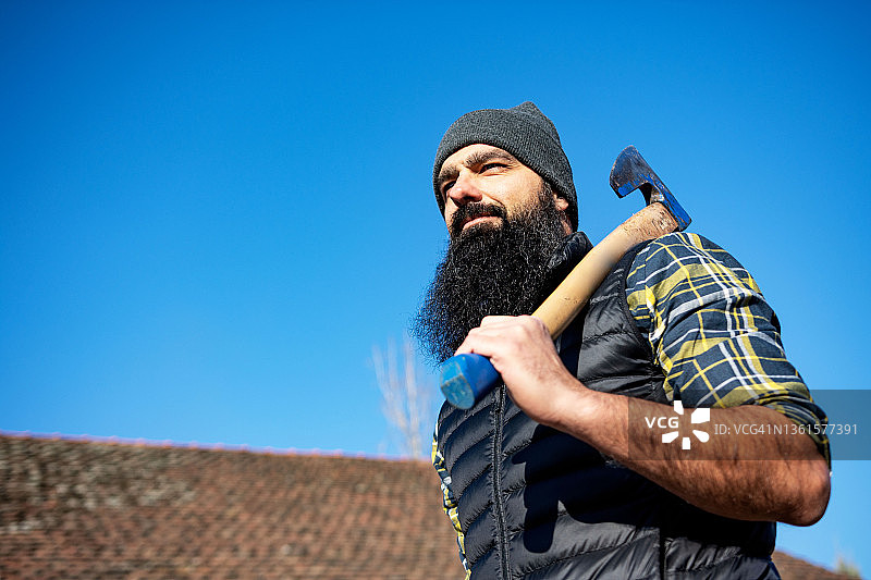 伐木工人图片素材