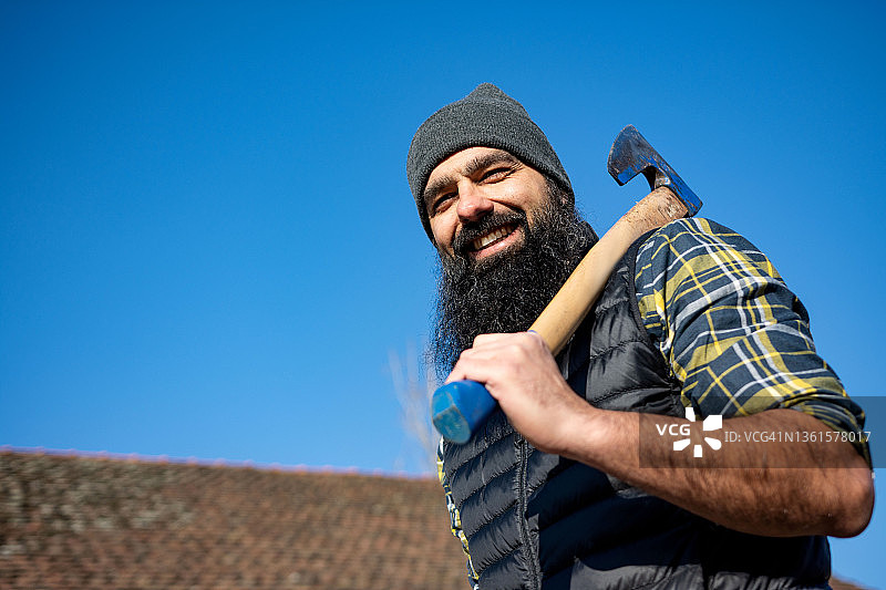 伐木工人图片素材