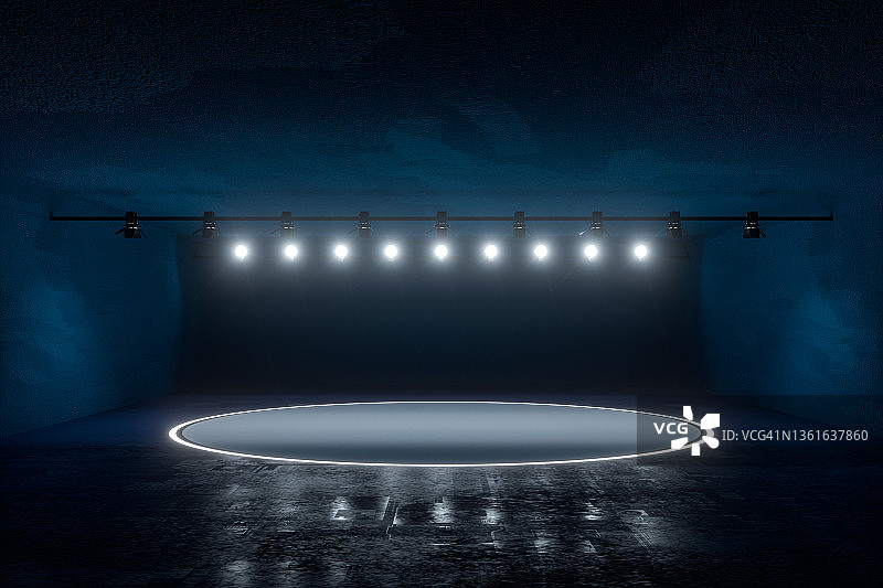 3D渲染：抽象展台底座图片素材