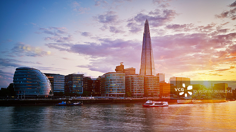 伦敦日落全景图片素材