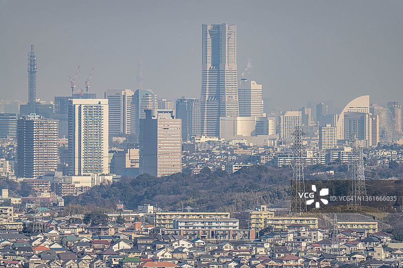 日本横滨市的住宅区图片素材