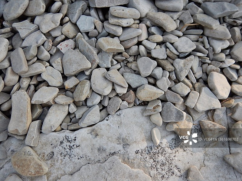 威斯康星州加勒特湾的岩石海滩图片素材