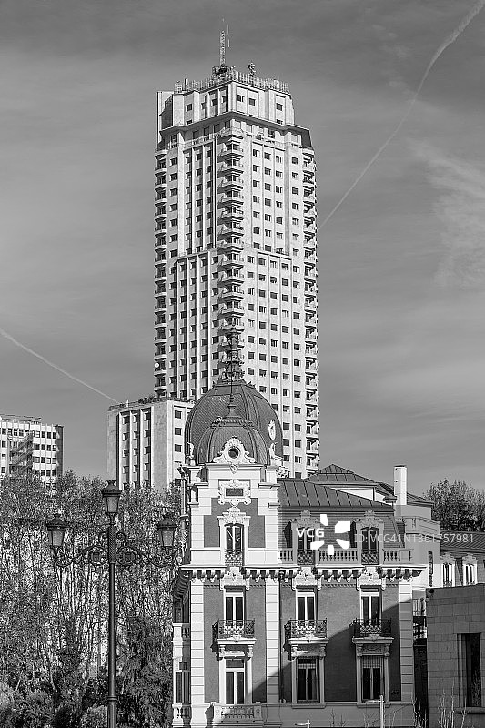 马德里塔景色图片素材