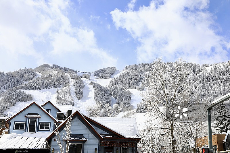 山区乡村小镇图片素材