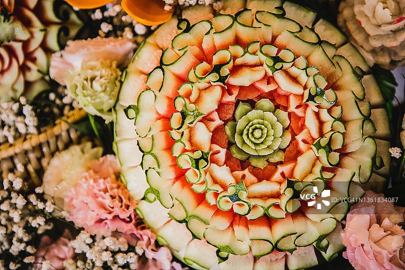 雕花西瓜图片素材