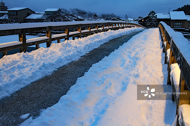 日本石川县金泽市梅之桥图片素材