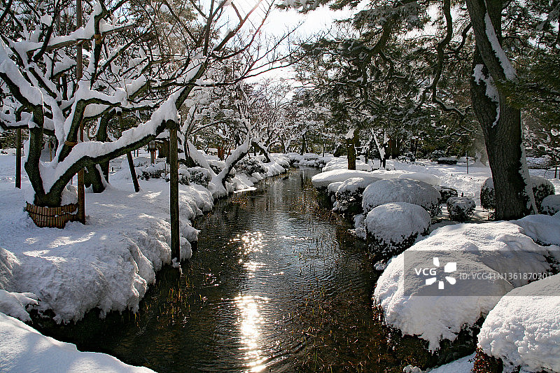 日本金泽兼六园图片素材