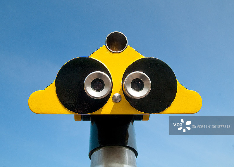 投币式望远镜图片素材