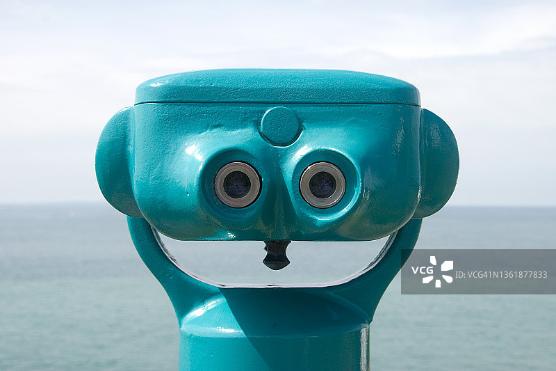 投币式望远镜图片素材