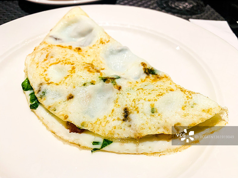 冰岛蛋白煎蛋卷图片素材