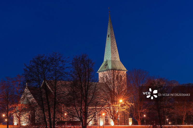 萨尔普斯堡的图恩教堂图片素材