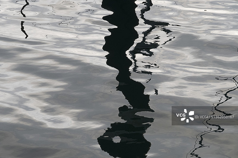 水面上的倒影图片素材