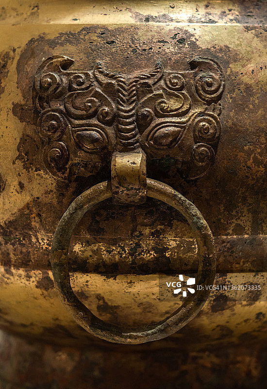 中国古代青铜器特写图片素材