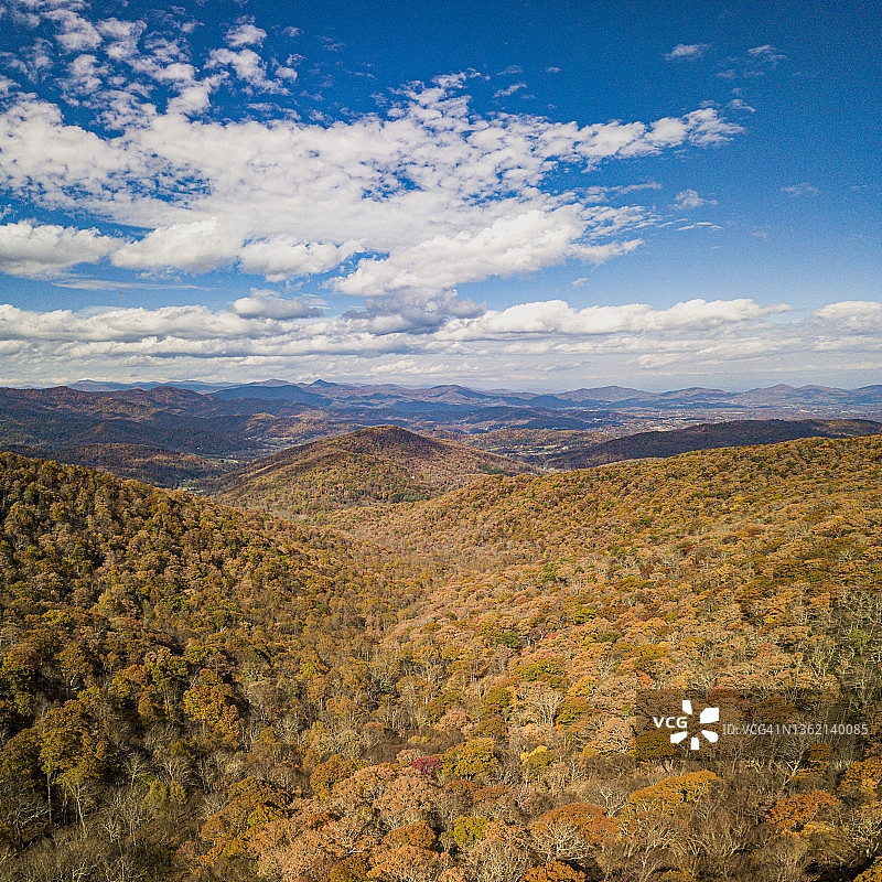 秋季蓝岭山脊图片素材