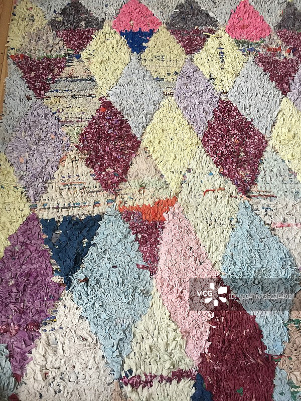 自制粉色地毯特写图片素材