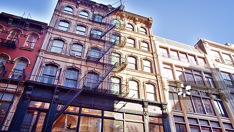 复古风格纽约SoHo建筑图片素材