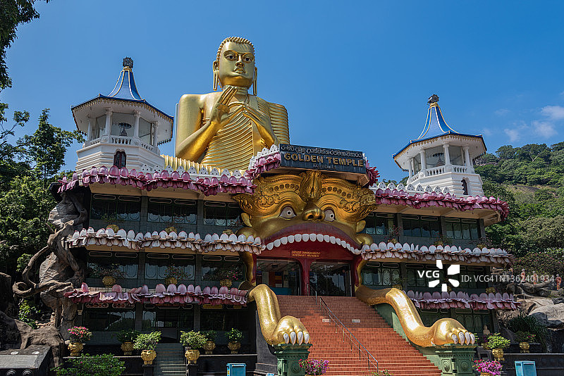 斯里兰卡丹布拉金寺佛教石窟寺图片素材