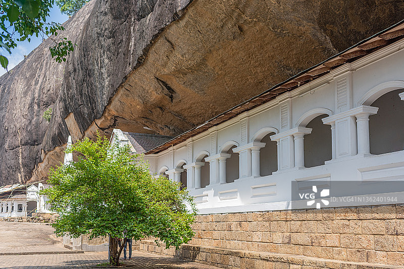 丹布勒石窟寺外景，丹布勒，斯里兰卡图片素材