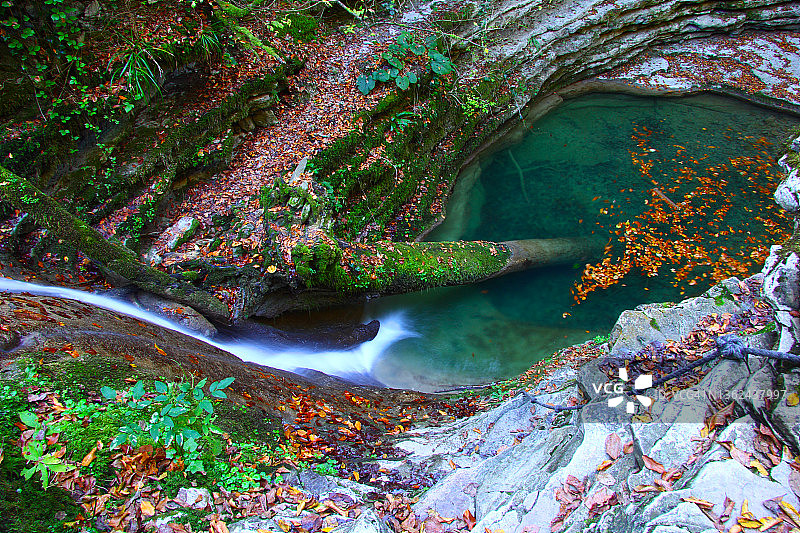 土耳其锡诺普埃尔费莱克塔特利卡瀑布图片素材