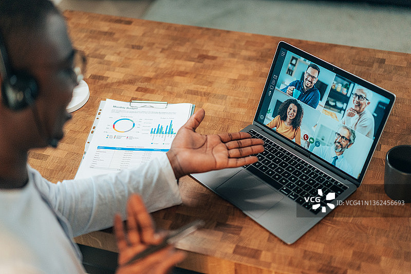 商务视频会议图片素材