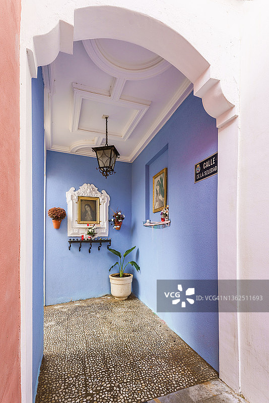 西班牙卡塔赫纳索莱达街图片素材