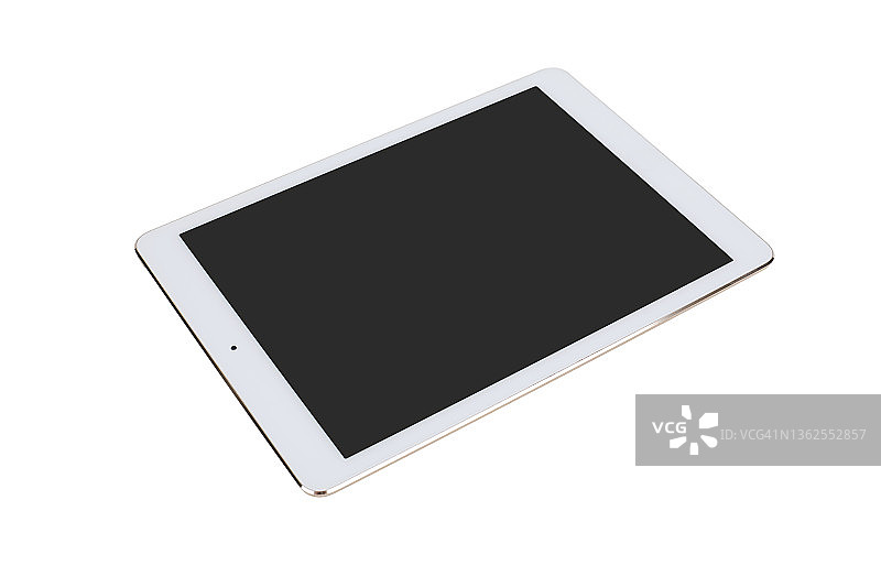 白色背景上的平板电脑图片素材