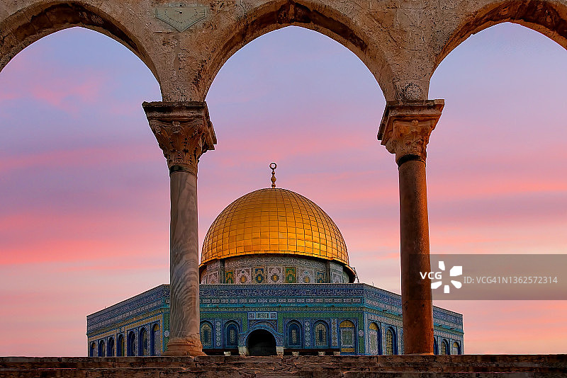以色列耶路撒冷圆顶清真寺图片素材