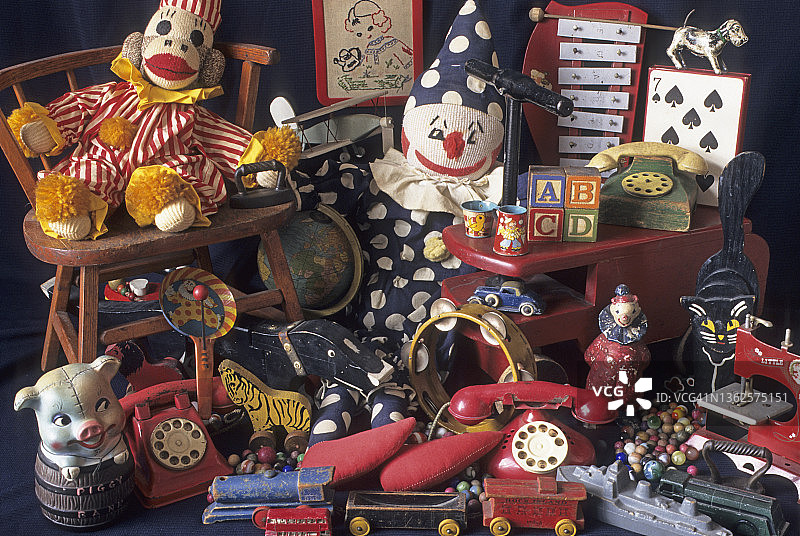复古古董玩具图片素材