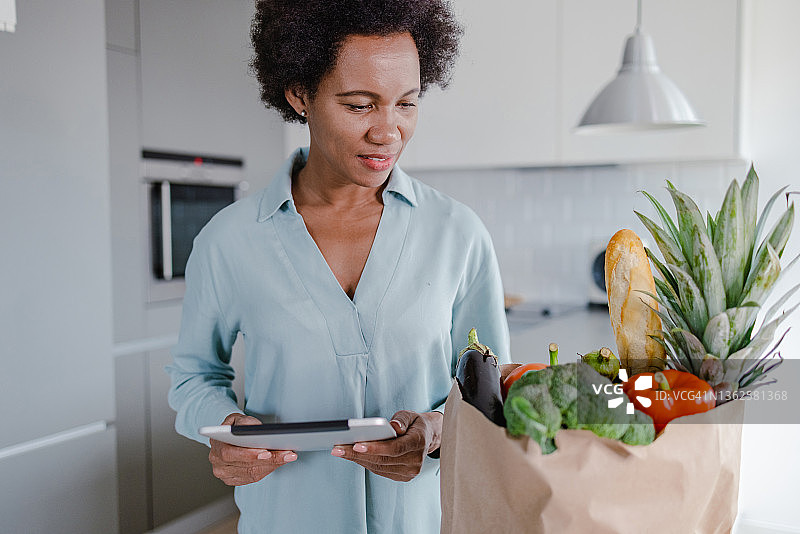 检查购物清单图片素材