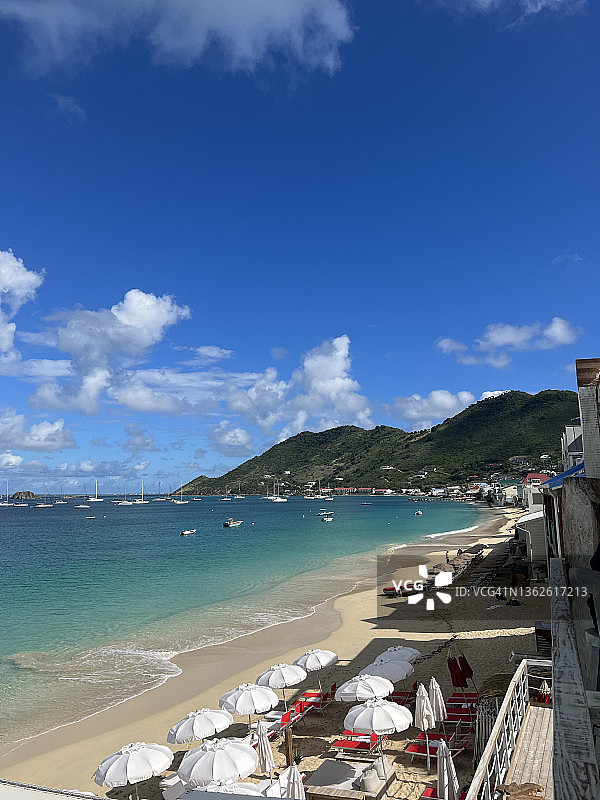 加勒比海岸的海滨小镇图片素材