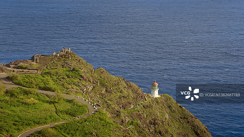 马卡普吾角灯塔景观图片素材