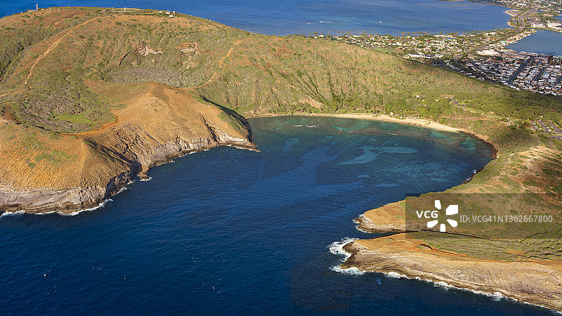 恐龙湾火山口风光图片素材