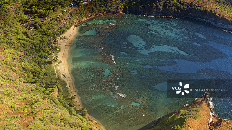 恐龙湾火山口风光图片素材