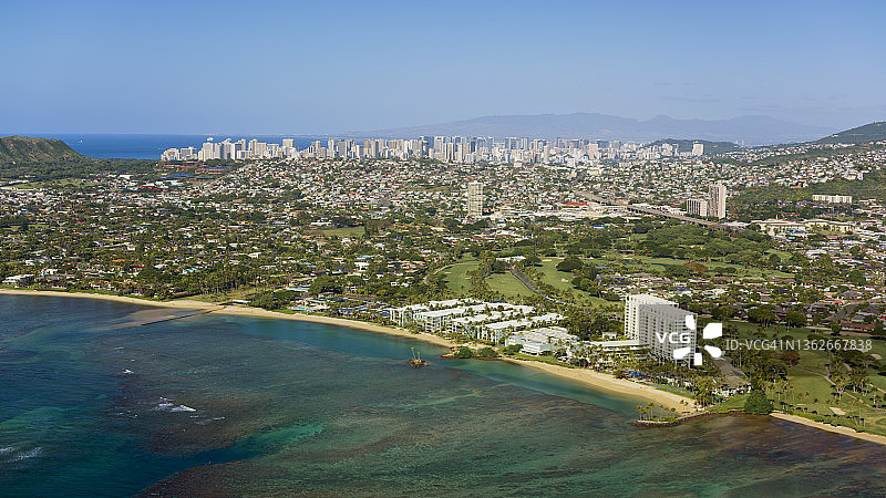 火奴鲁鲁怀阿拉伊-卡哈拉街区景色图片素材