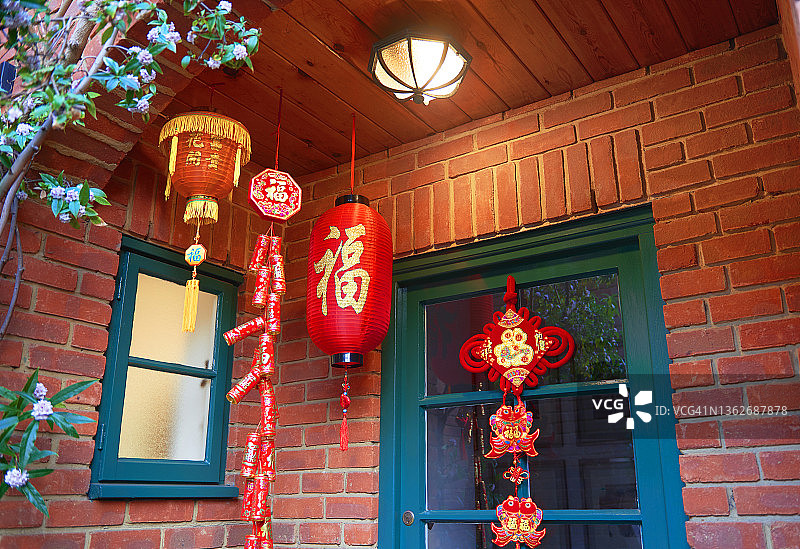 中国新年装饰门图片素材
