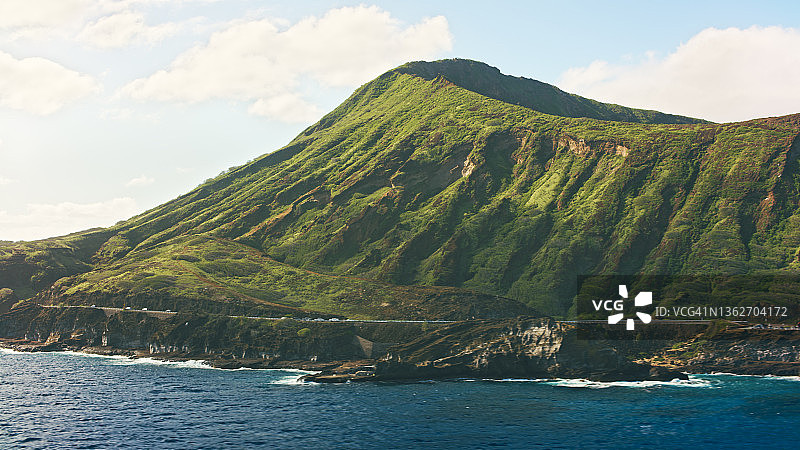 夏威夷凯附近的可可火山口景观图片素材