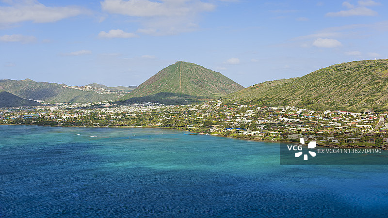 夏威夷凯与可可火山口景观图片素材
