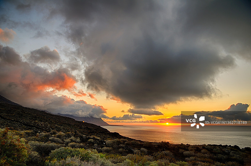 耶罗岛日落图片素材