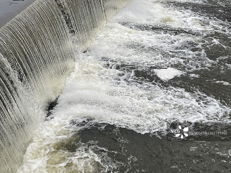 人造瀑布结构图片素材
