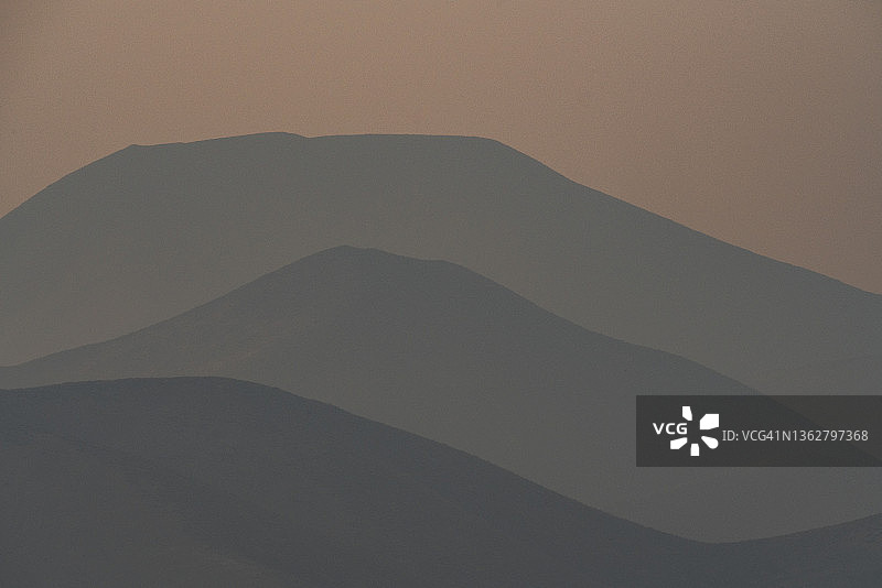 美国爱达荷州贝尔维尤山脉剪影图片素材