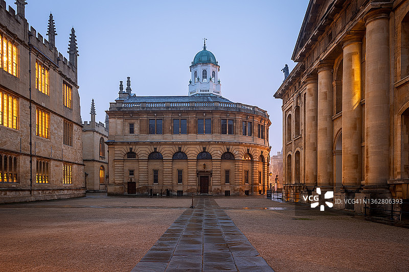 谢尔登剧院，博德利图书馆，牛津，牛津郡，英国图片素材